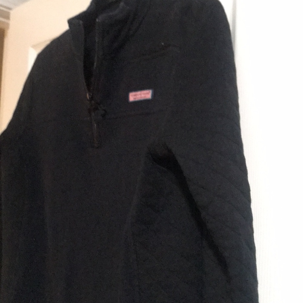 Vineyard Vines Shep Quilted Pullover sweatshirt quarter zip navy - Picture 6 of 6